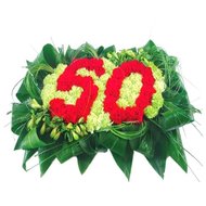 Надпись цифры 50 цветами
