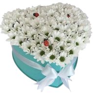 Сердечко из цветов