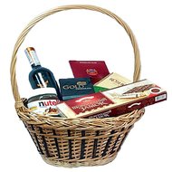 Подарочная корзина с вином