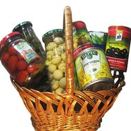 Продуктовая подарочная корзина
