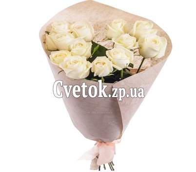 13 белых роз