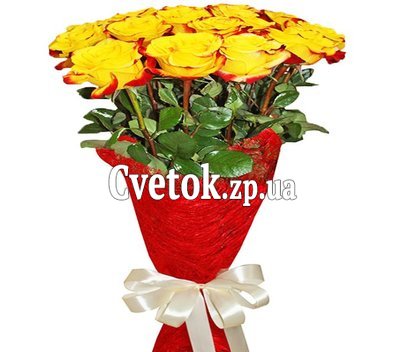 23 голландские желтые розы