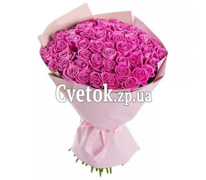 55 розовых роз