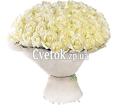 75 белых роз
