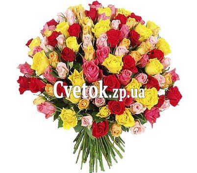 Большой букет роз