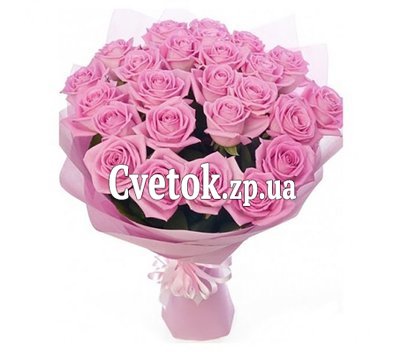 25 розовых роз