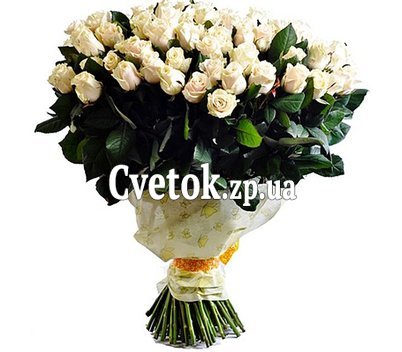 Bouquet 101 cream-colored rose