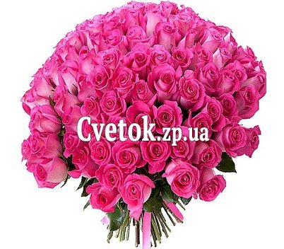 Букет 101 розовая импортная роза
