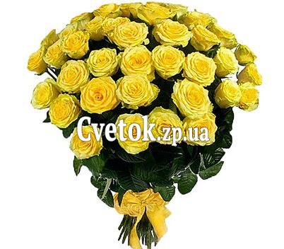 Букет 33 желтые розы