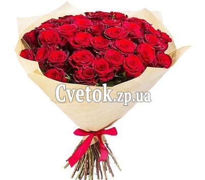 35 красных роз