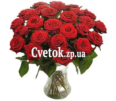 25 красных роз