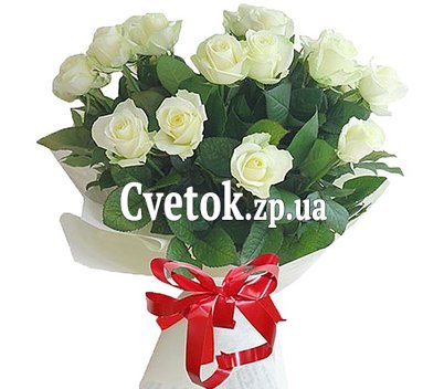 17 белых роз