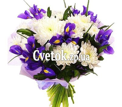 Букет для дочери с ирисами