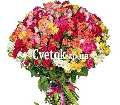 Букет из 101 кустовой розы