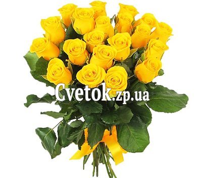 21 желтая роза