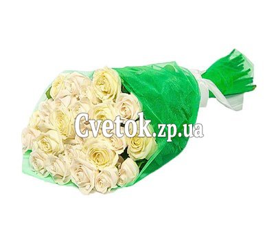 23 белые розы
