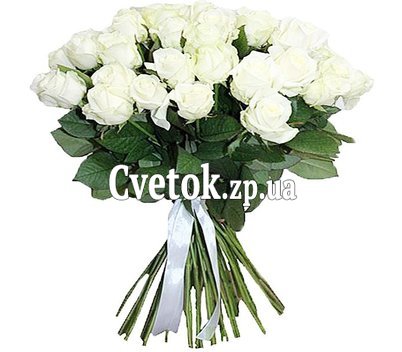 27 белых роз