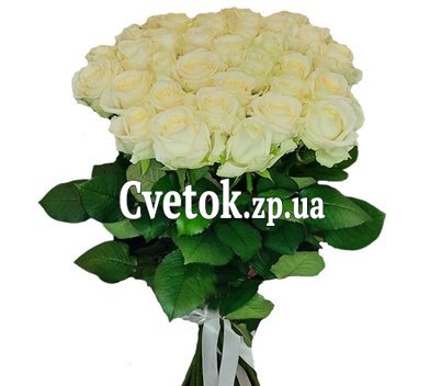 Букет из 35 белых роз
