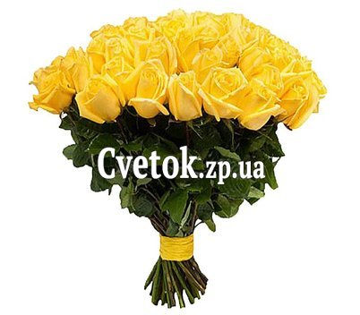 Букет из 35 желтых роз