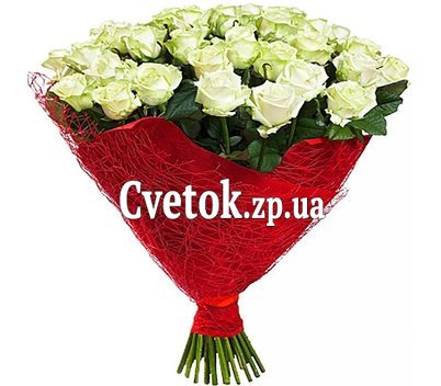 43 белые розы