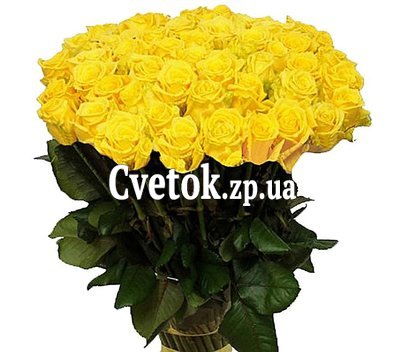 Букет из 43 роз желтого цвета