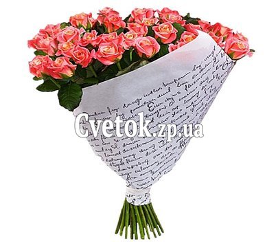 Букет из 45 роз Мисс пигги