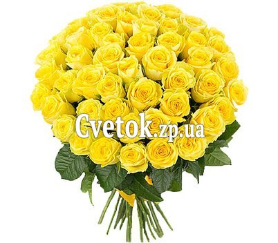 Букет из 51 желтой розы