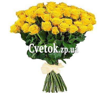 Букет из 65 желтых роз