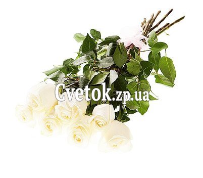 Букет из 7 импортных белых роз