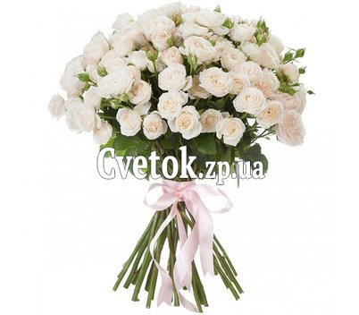 Букет из кремовых кустовых роз