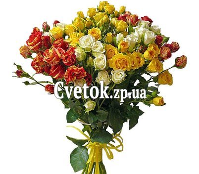 Букет из кустовой розы