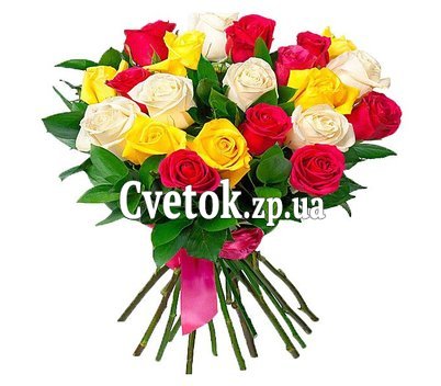 Букет из роз разных цветов