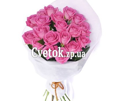 19 розовых роз
