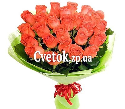 25 оранжевых роз