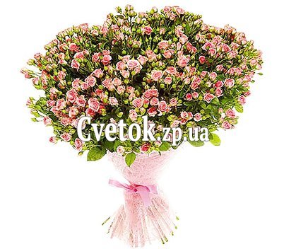 Букет з маленьких кущових троянд