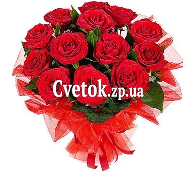 13 красных роз