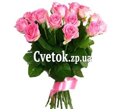 17 розовых роз