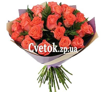 27 оранжевых роз