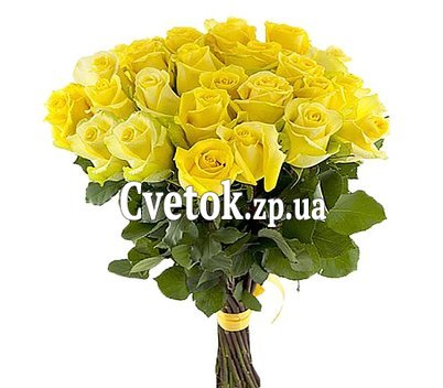 23 желтые розы