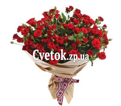 Букеты из маленьких спрей роз