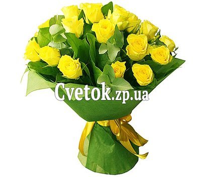 Красивый букет желтые розы