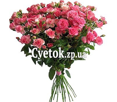 Маленький букет розовых роз