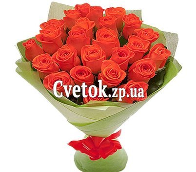 25 оранжевых роз