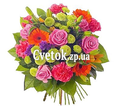 Нестандартный букет цветов