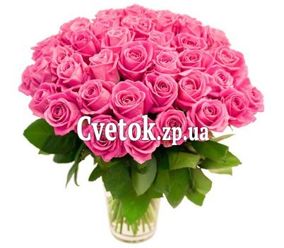 Огромный букет розовых роз