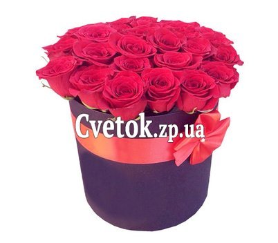 Розы в шляпной коробке купить
