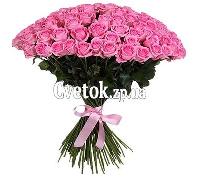 Шикарный букет розовых роз
