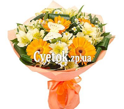 Смешной букет цветов