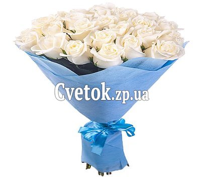 35 белых роз