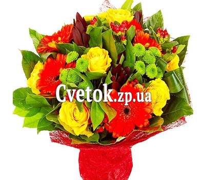 Яркий букет цветов